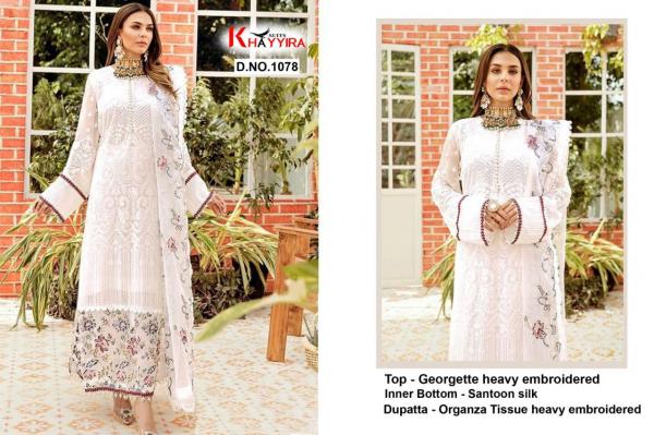 Khayyira La-Fluer Fancy Georgette Embroidery Pakistani Salwar